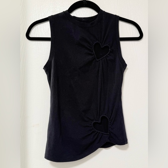 SKIMS Cotton Jersey Heart Tank - Soot - Picture 2 of 6